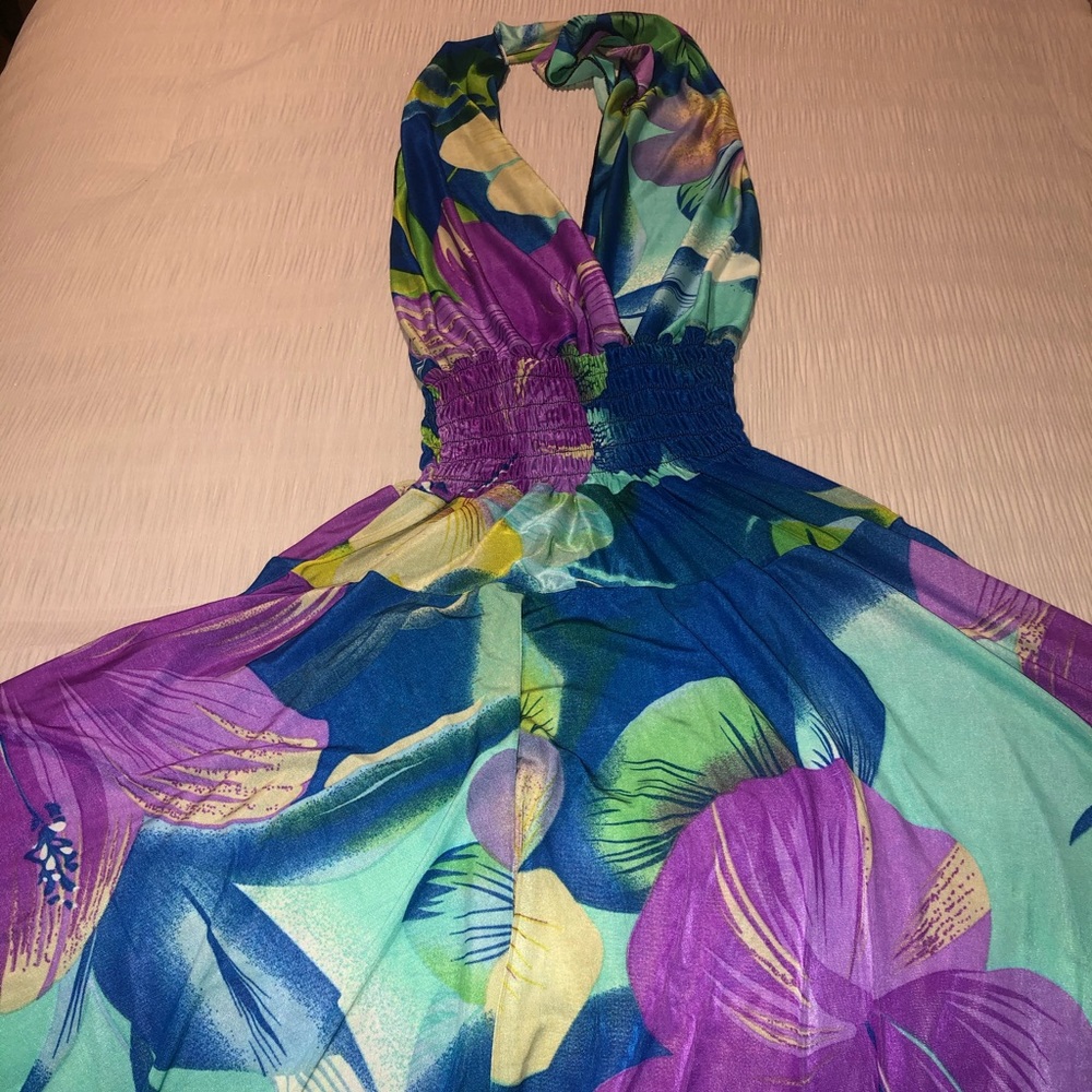 Tropical dress coverup